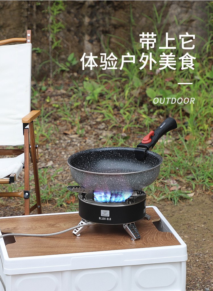 户外露营炉具便携七星灶野外燃气炉野餐炊具猛火炉煤气炉防风炉头